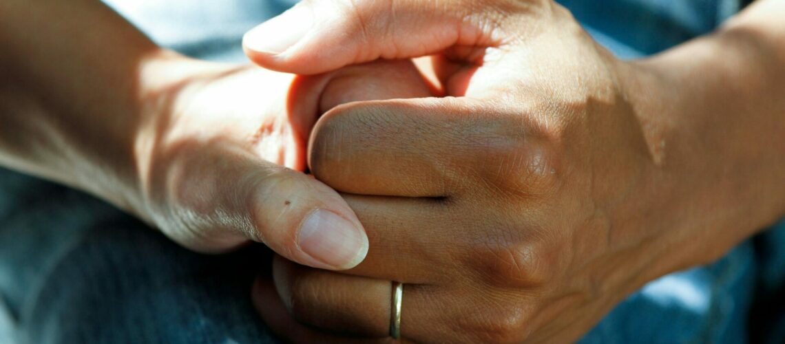 holding hands
